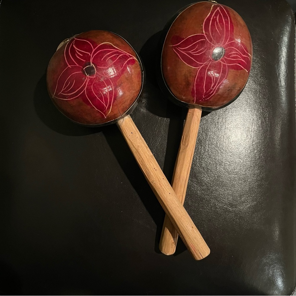 Handmade Caribbean Maracas Set of 2